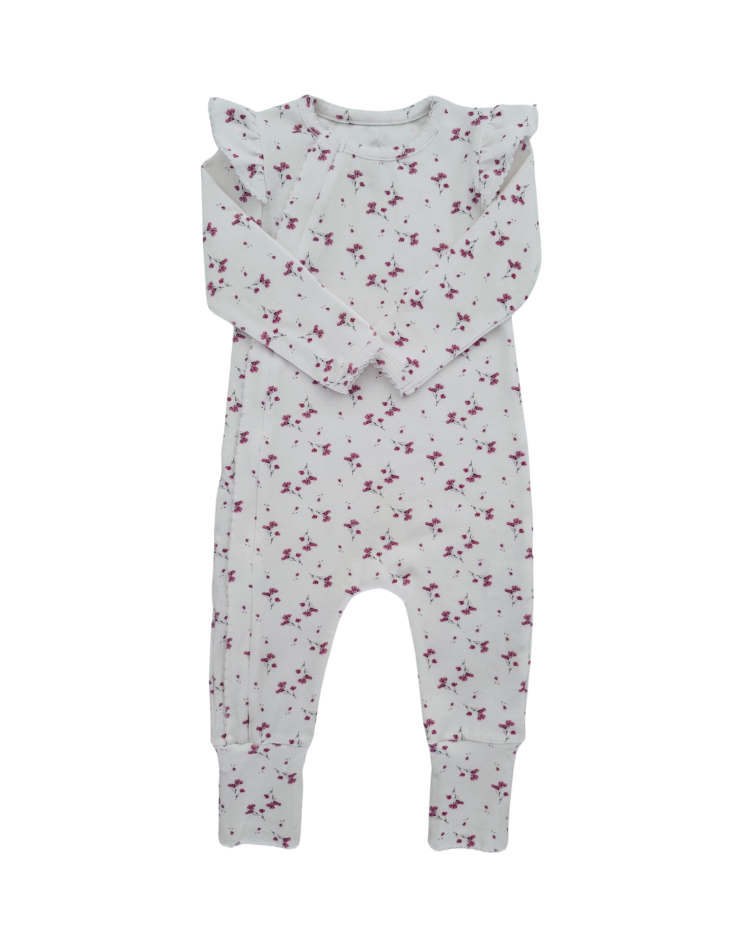 Frilled Ollie Floral Onesie