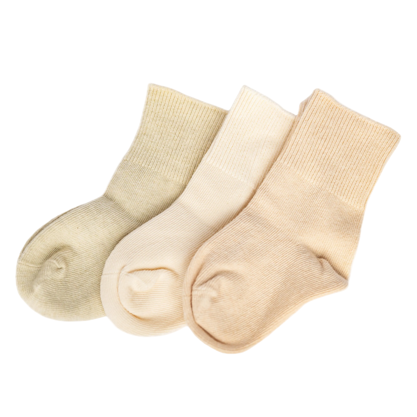 Organic Undyed Cotton 3 pack plain socks