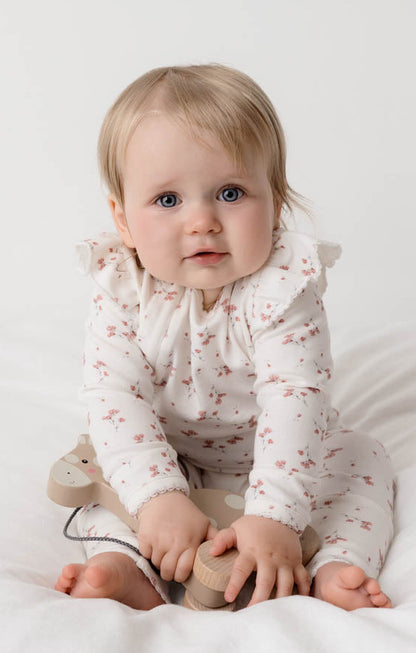 Frilled Ollie Floral Onesie