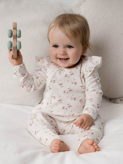 Frilled Ollie Floral Onesie