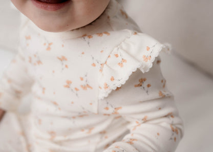 Frilled Ollie Floral Onesie