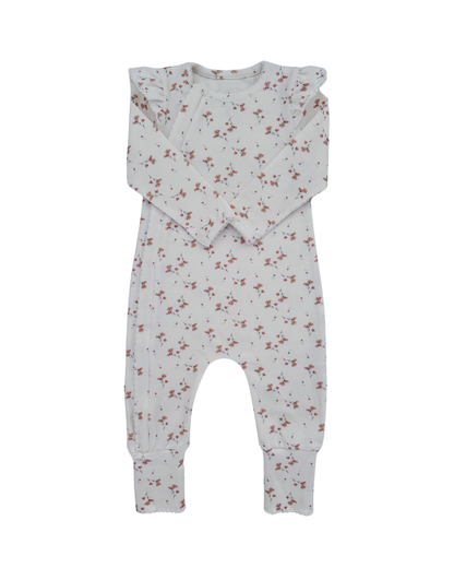 Frilled Ollie Floral Onesie
