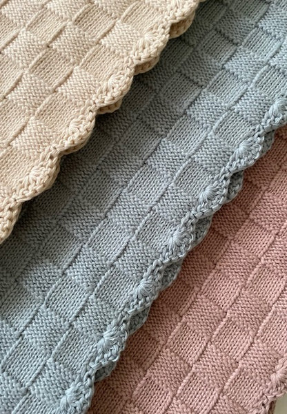 Baby Blanket - Knitted Heirloom Keepsake in Available Colours