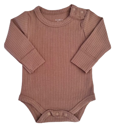 Caramel Baby Boy Basic Longsleeve Bodysuit 