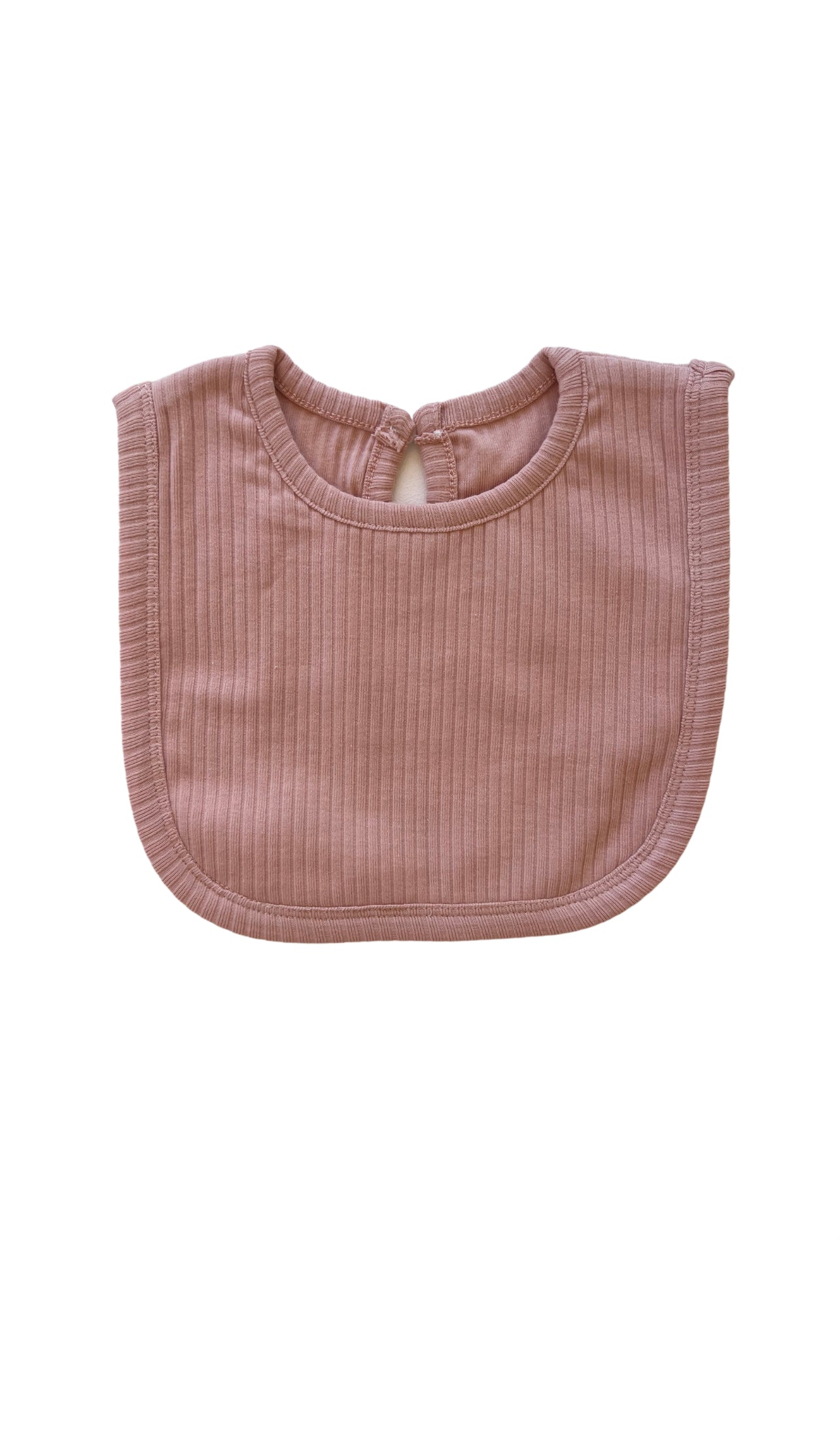 Basic Bib in Pink on a white background