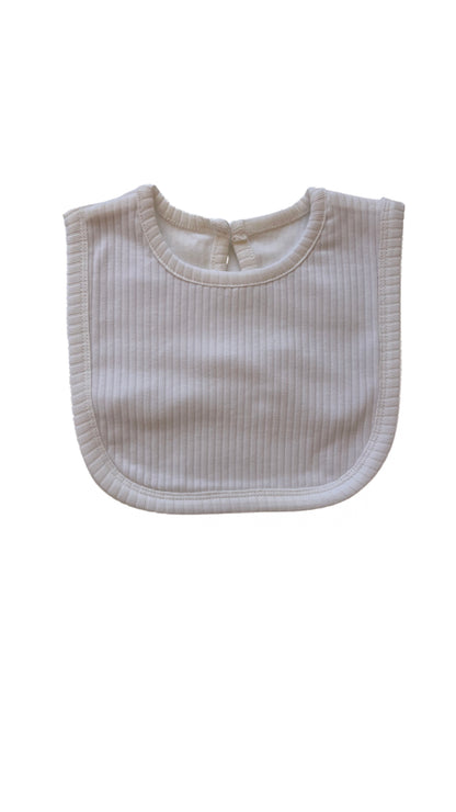 Basic Bib in White on a white background