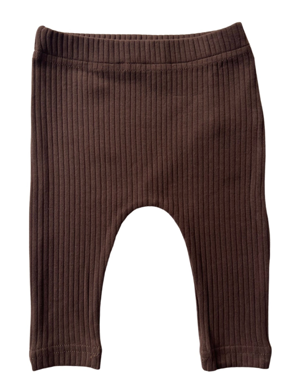 Basic Leggings in Chocolate on a white background.