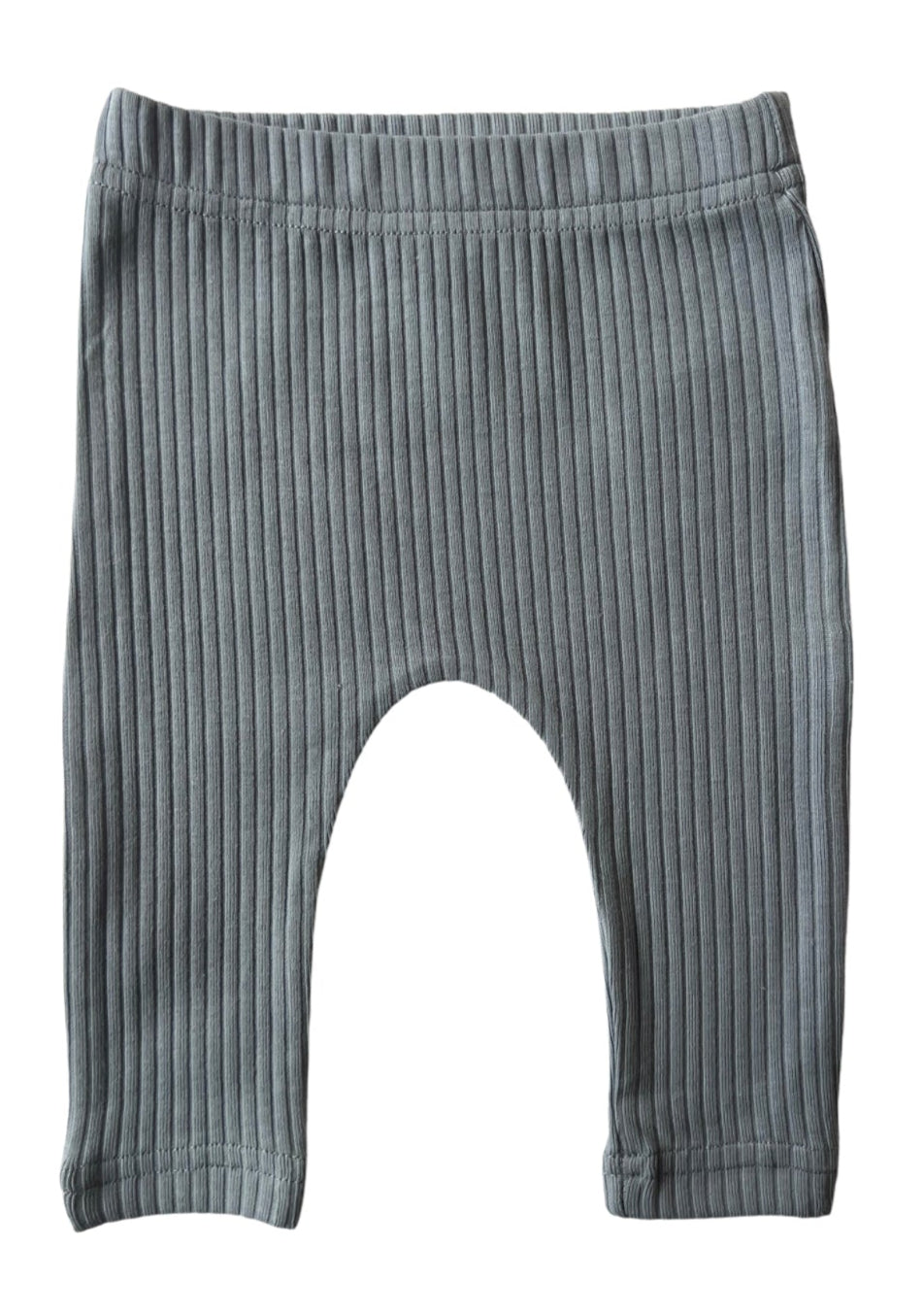 Basic Leggings in Dusty Blue on a white background. 