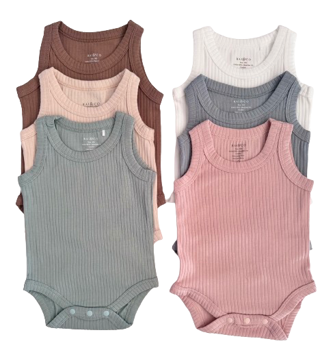 Basic Singlet Bodysuit in Available Colours