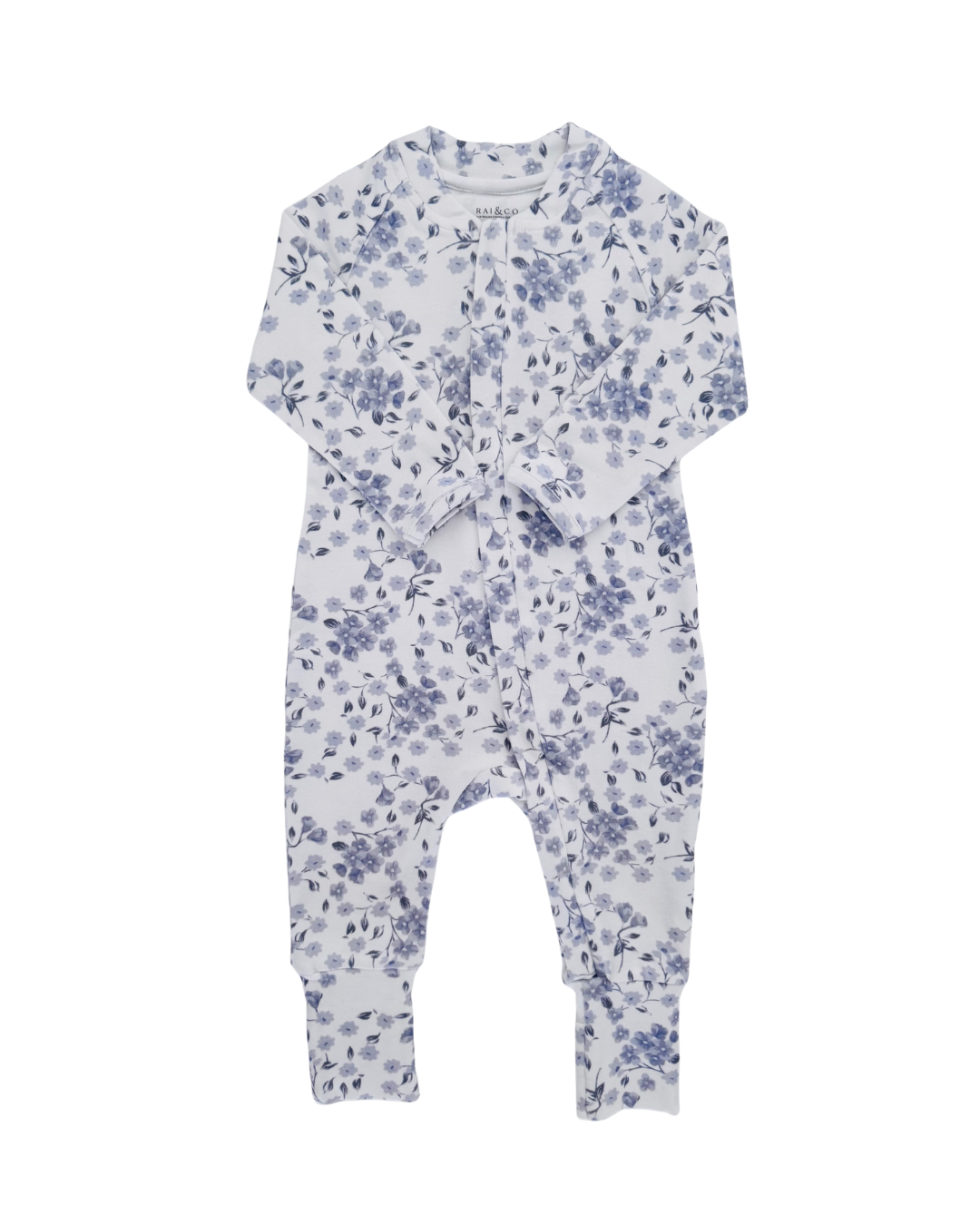 Bloom Floral Onesie in Blue