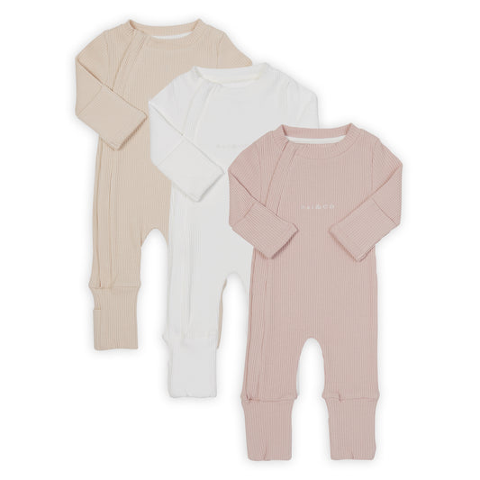 Baby Girl Ribbed Bundle