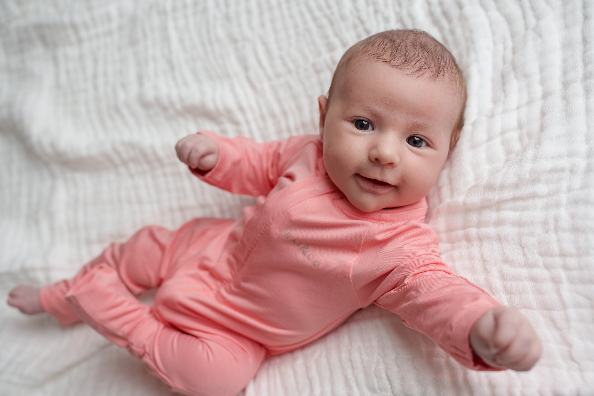 Lightweight Bamboo Onesie - Watermelon Colourway