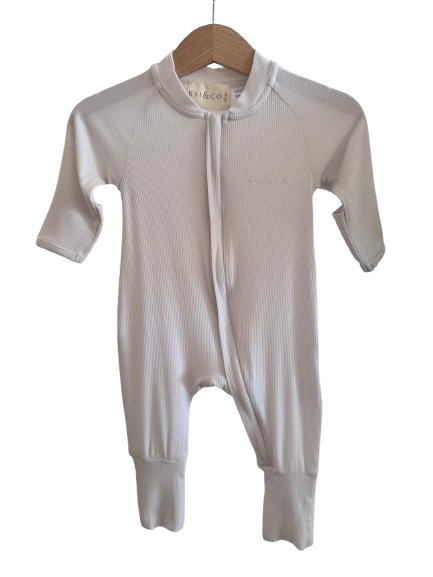 Lightweight Eco Onesie in Dove White 