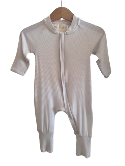 Lightweight Eco Onesie in Dove White 