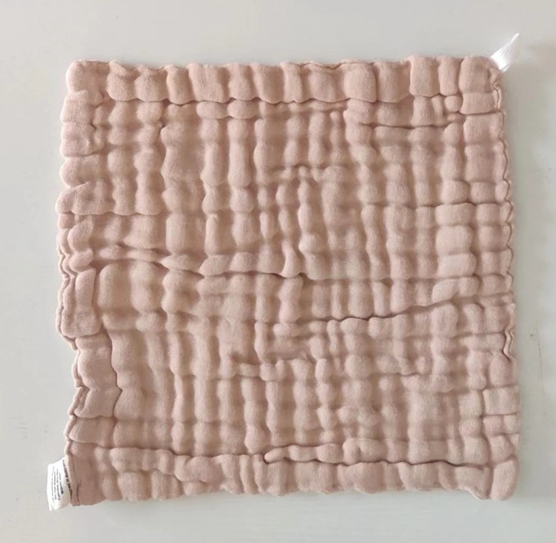Organic Undyed Cotton Reusable Wipes on a white background