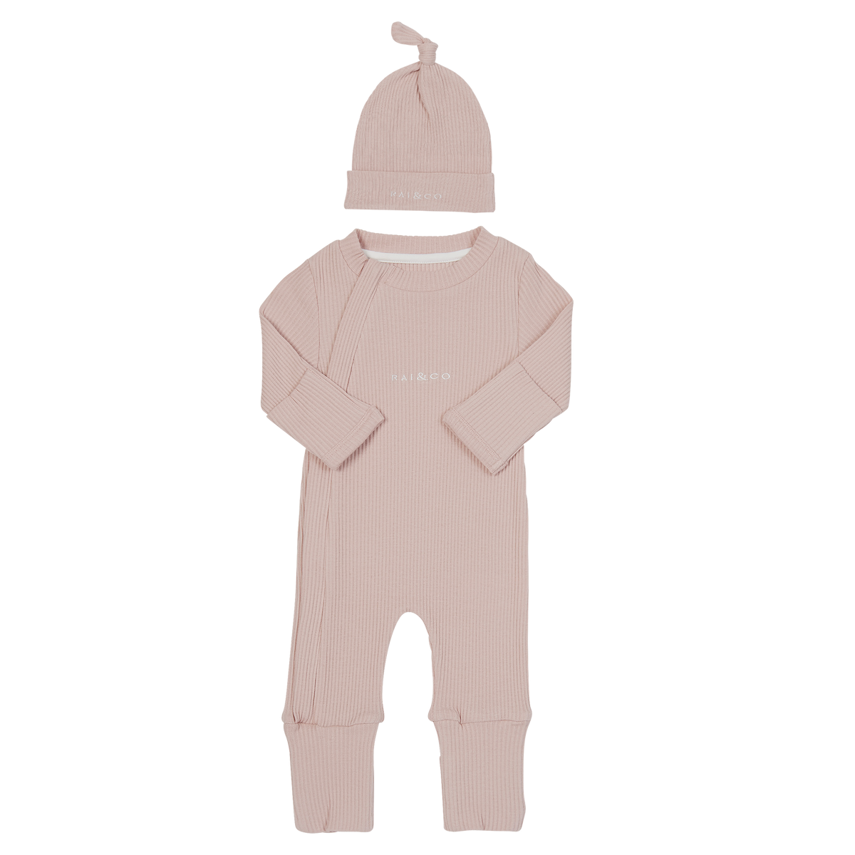 Baby Beanie Ribbed Knotted