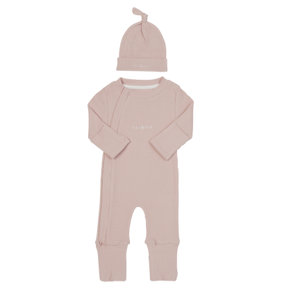 Baby Beanie Ribbed Knotted