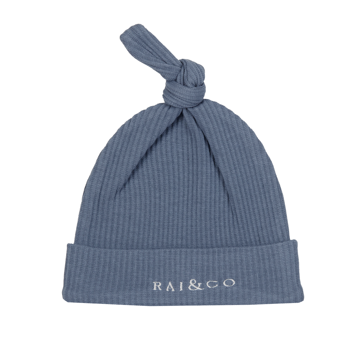 Baby Beanie Ribbed Knotted