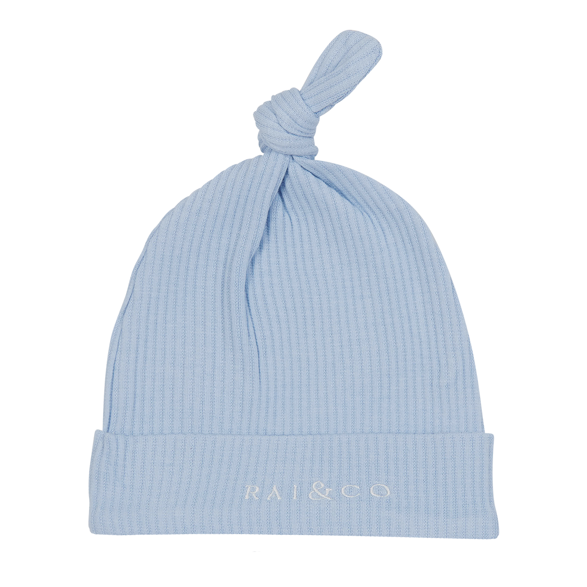 Baby Beanie Ribbed Knotted