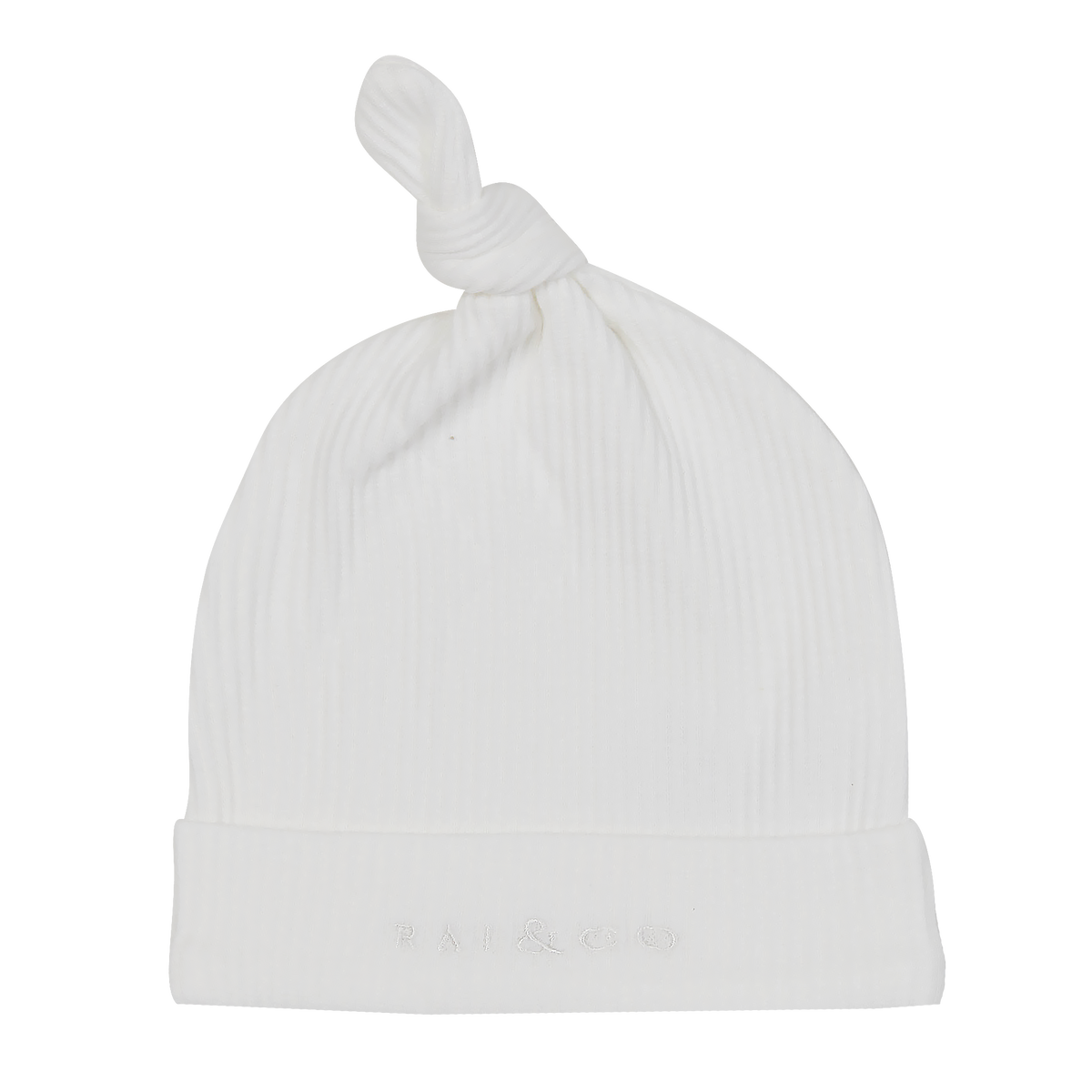 Baby Beanie Ribbed Knotted