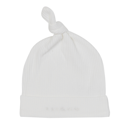 Baby Beanie Ribbed Knotted