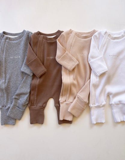 Ribbed Onesie in Available Colours