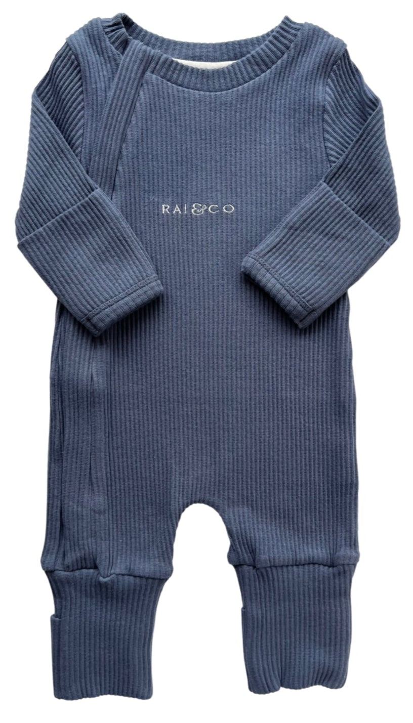 Ribbed Onesie in Royal Blue