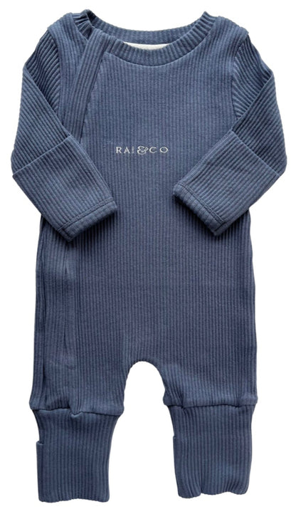 Ribbed Onesie in Royal Blue