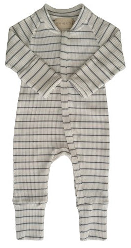 Striped Onesie in Blue