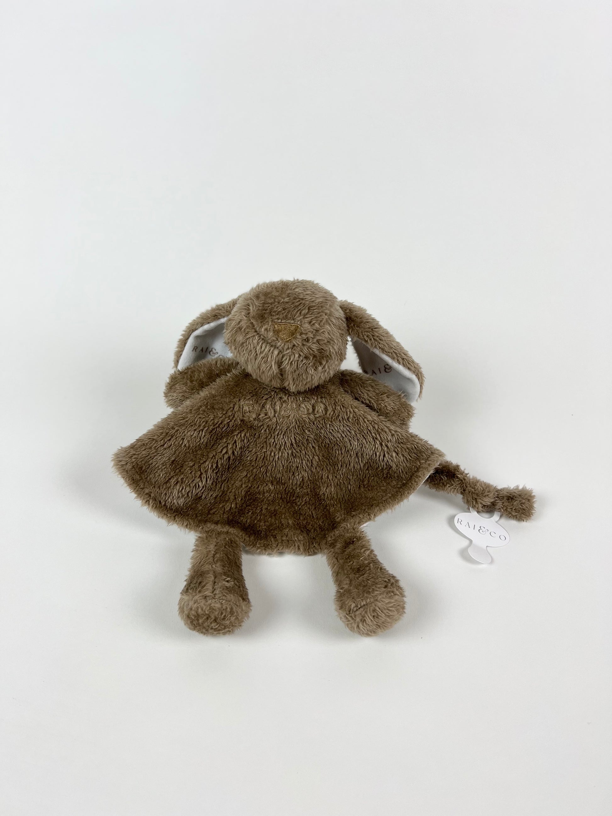 Baby RA-RA Comforter in Chocolate on a white background 