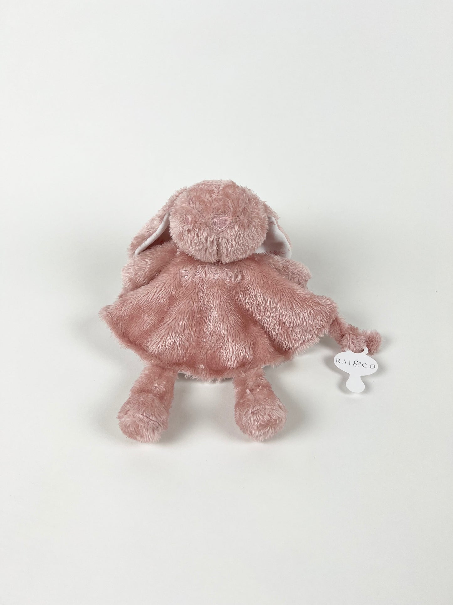 Baby RA-RA Comforter in Musk Pink on a white background